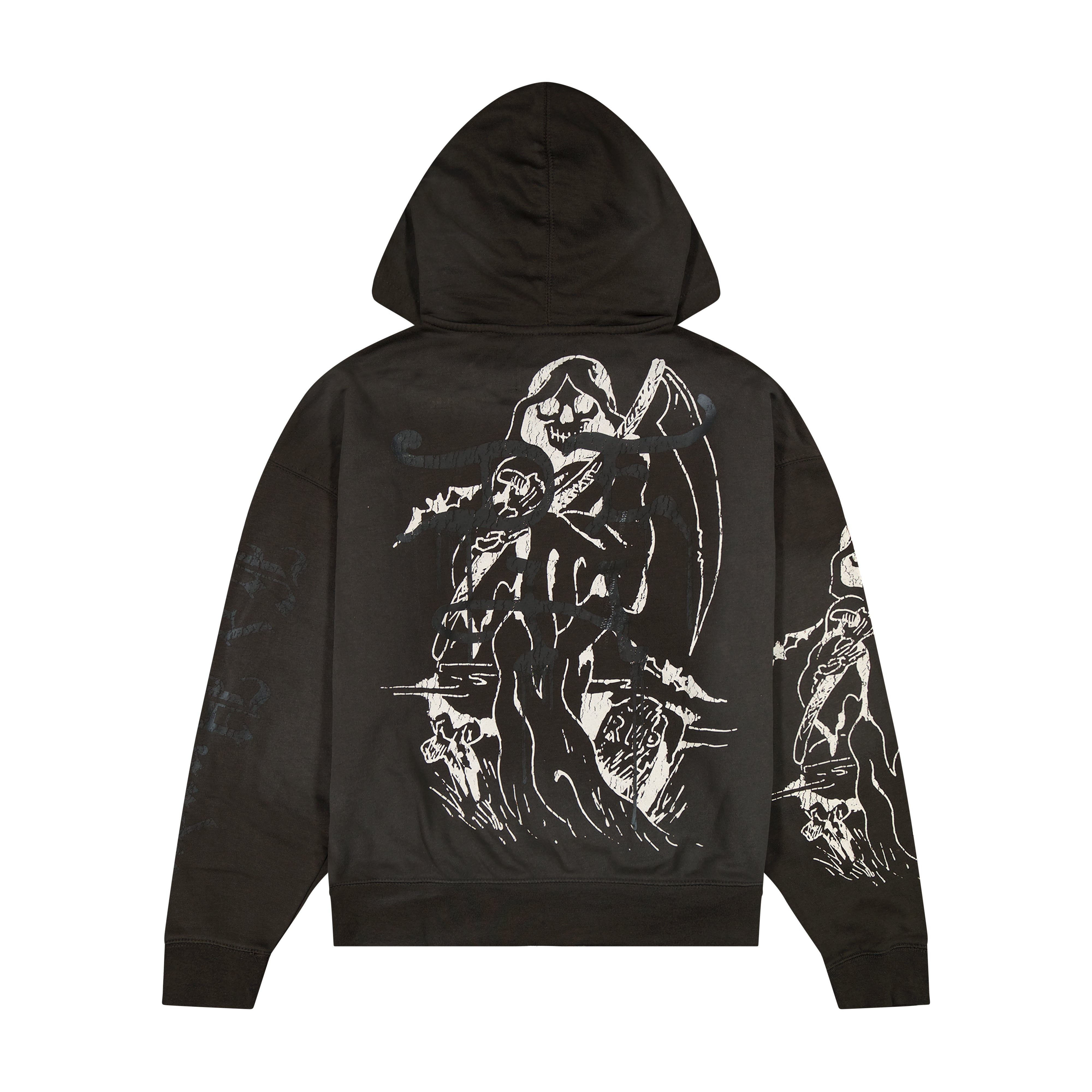 Skeles Boxy Zip Hoodie - Sunfade Grey