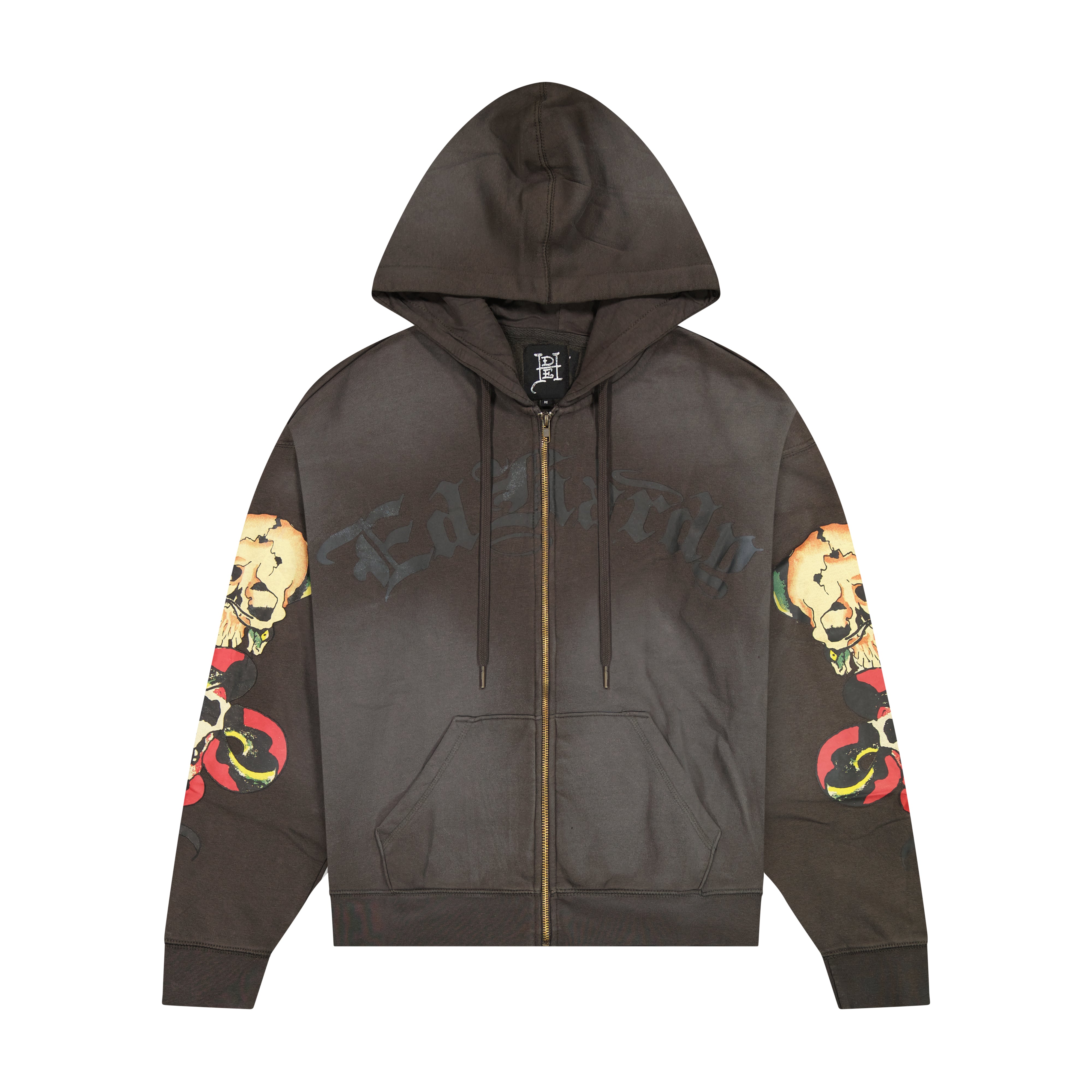 Skulls Boxy Zip Hoodie