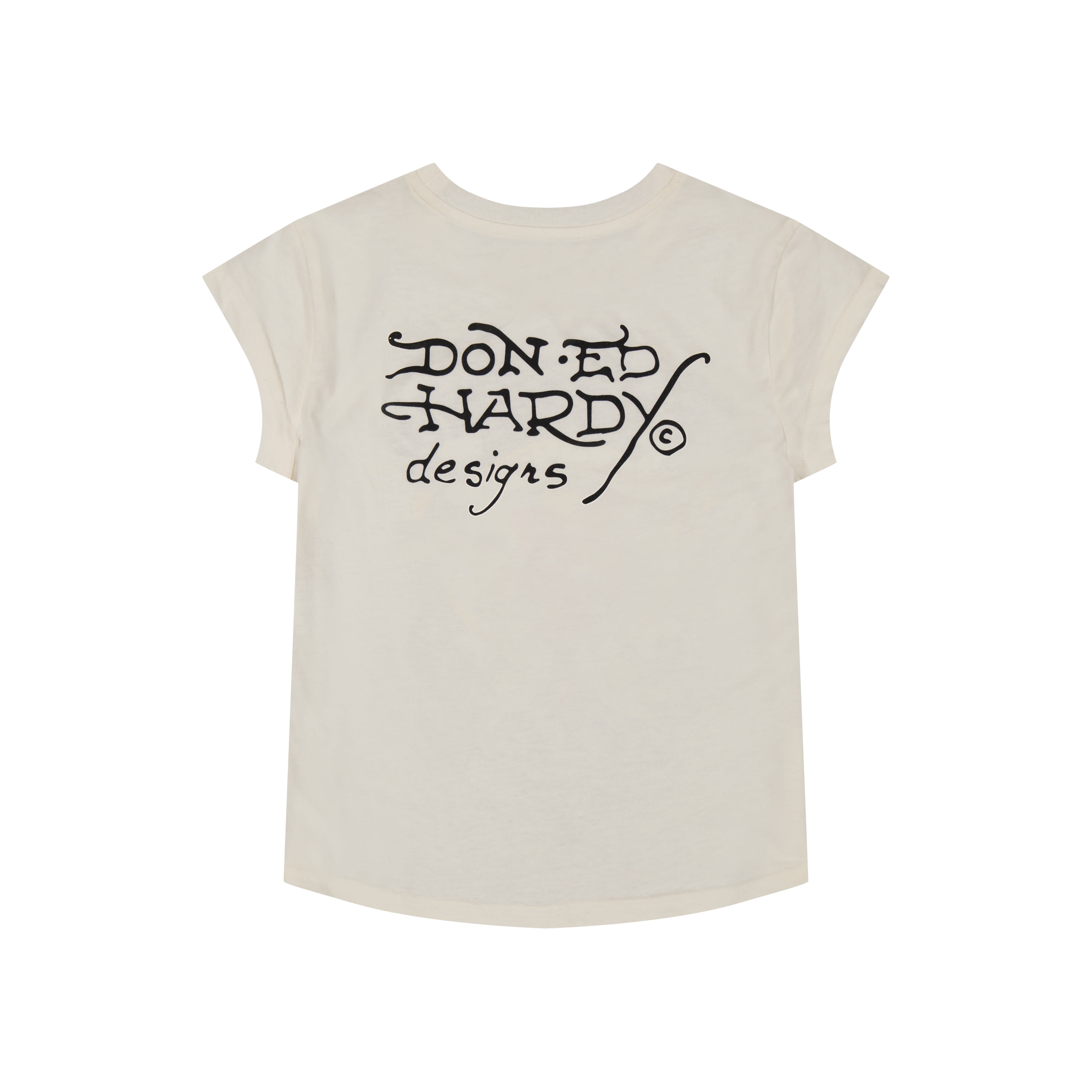 LKS Heart Rhinestone Cap Sleev Tee