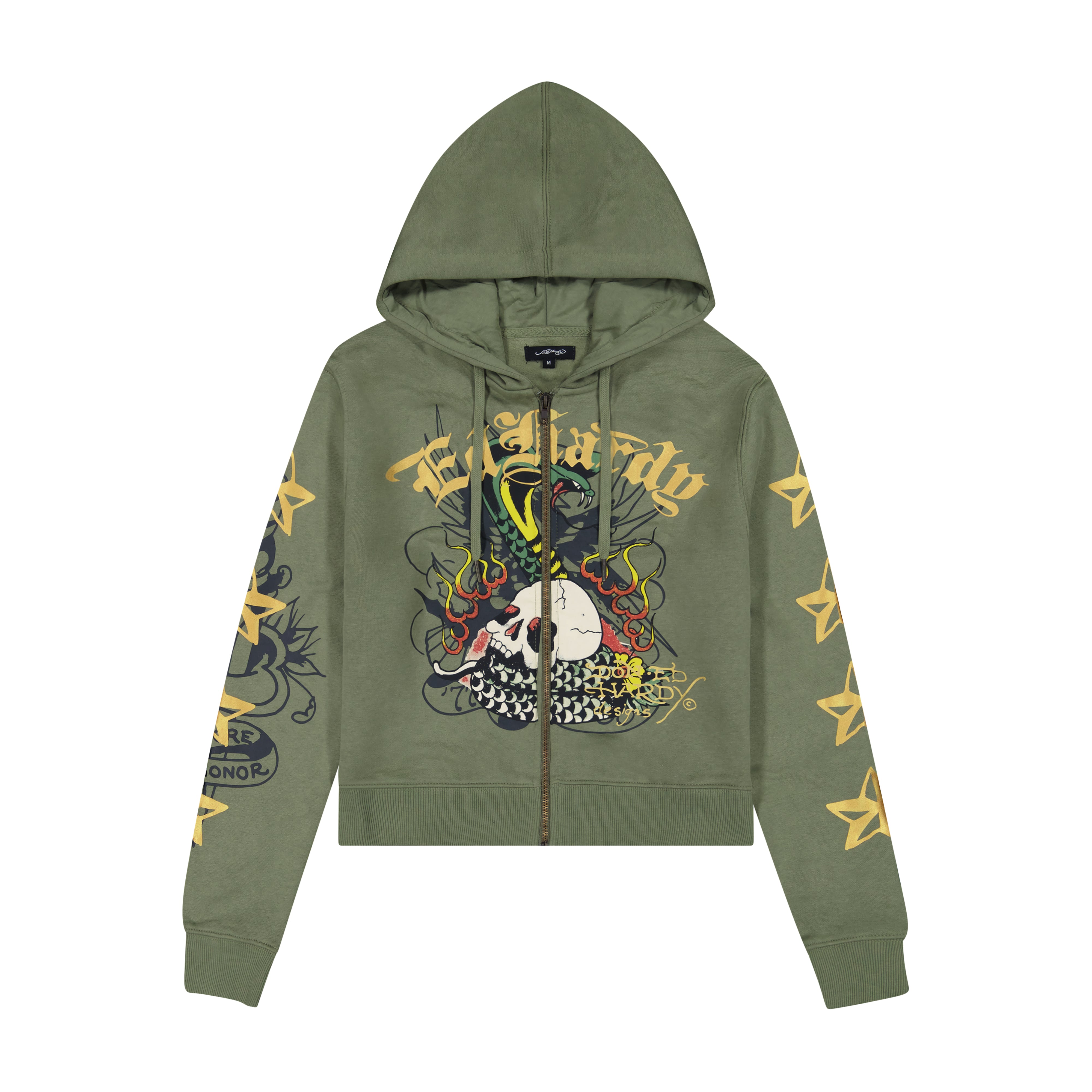 Cobra Flame Zip Front Hoodie (Relaxed)