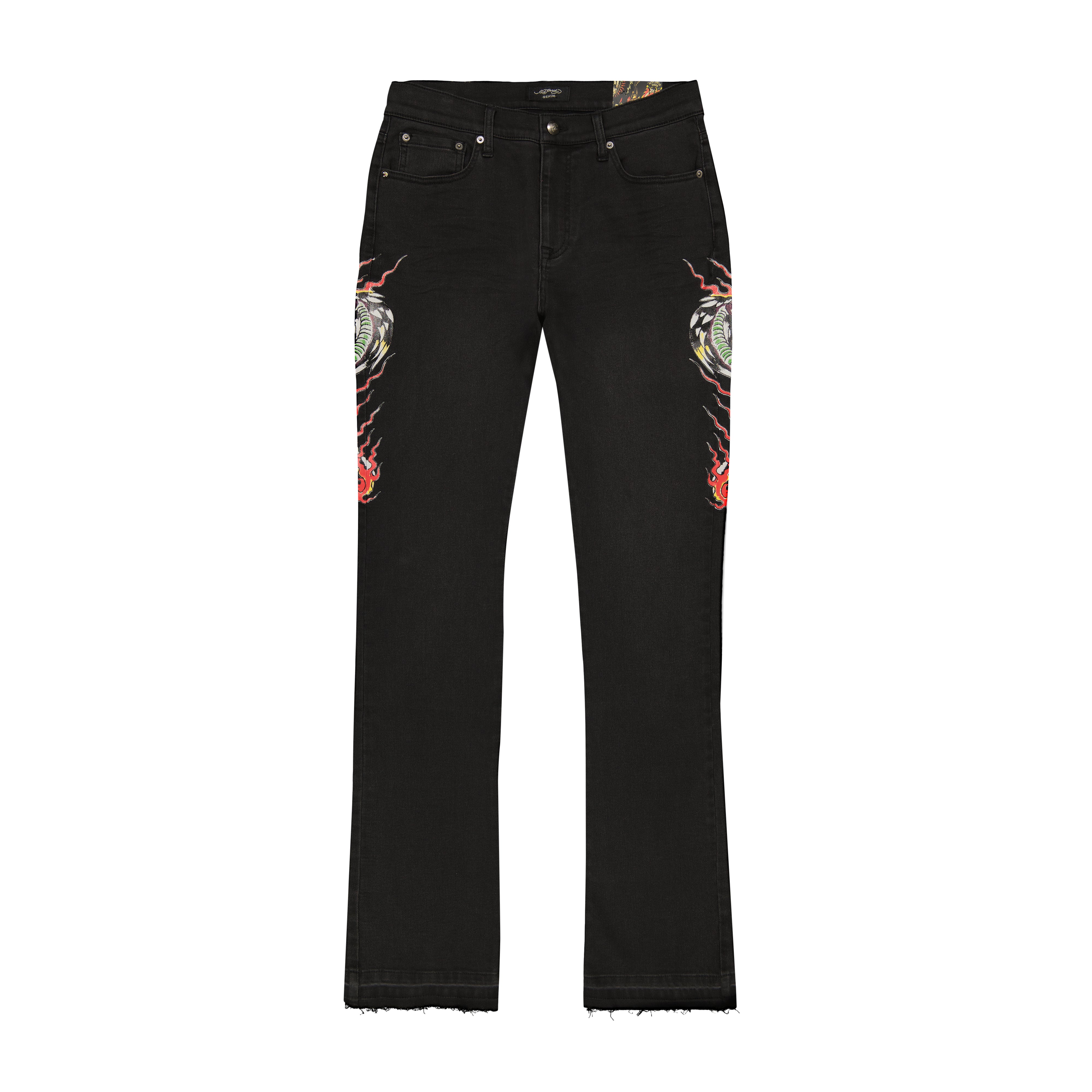 Cobra Flame Stacked Boot Jean