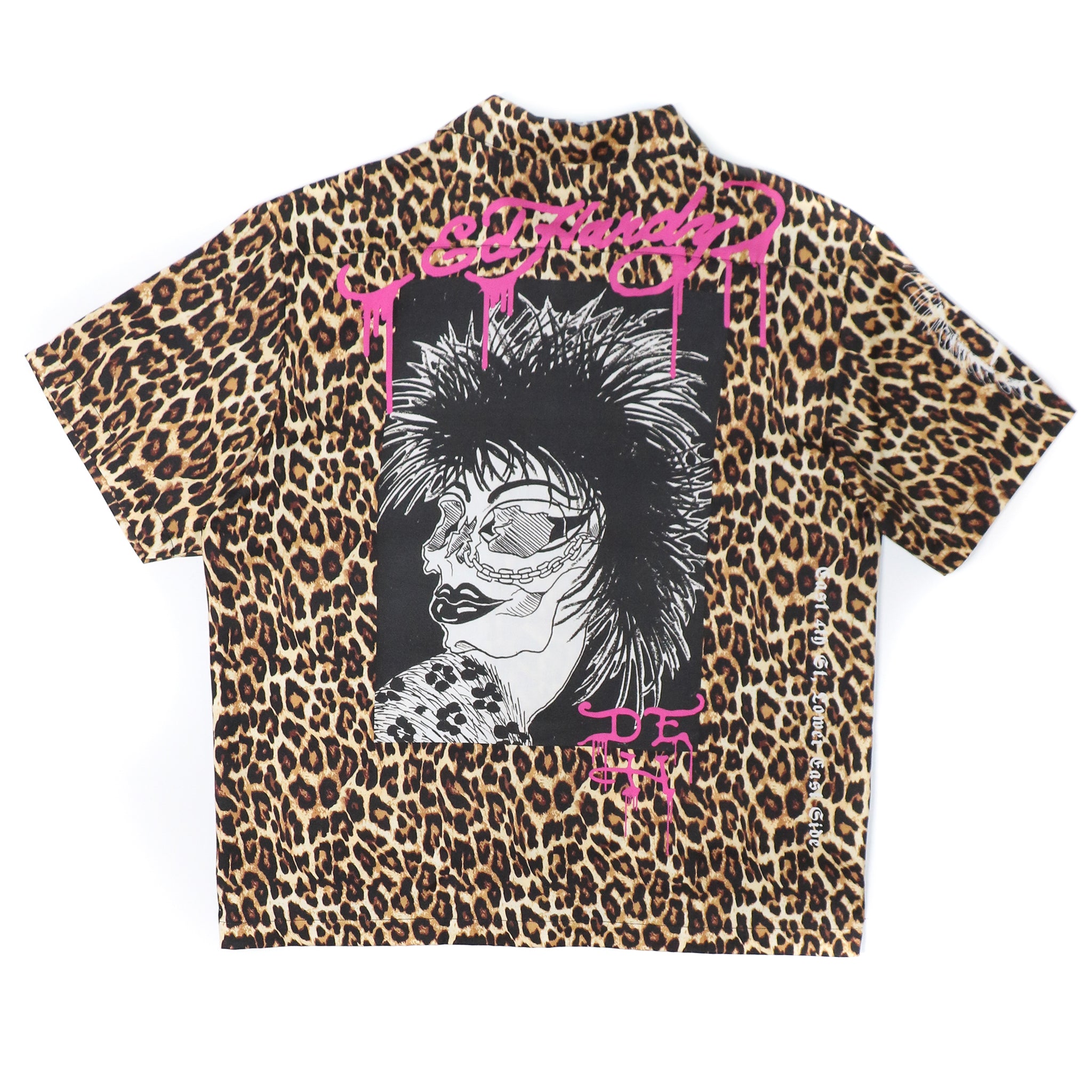 Punk Leopard Boxy Camp Shirt
