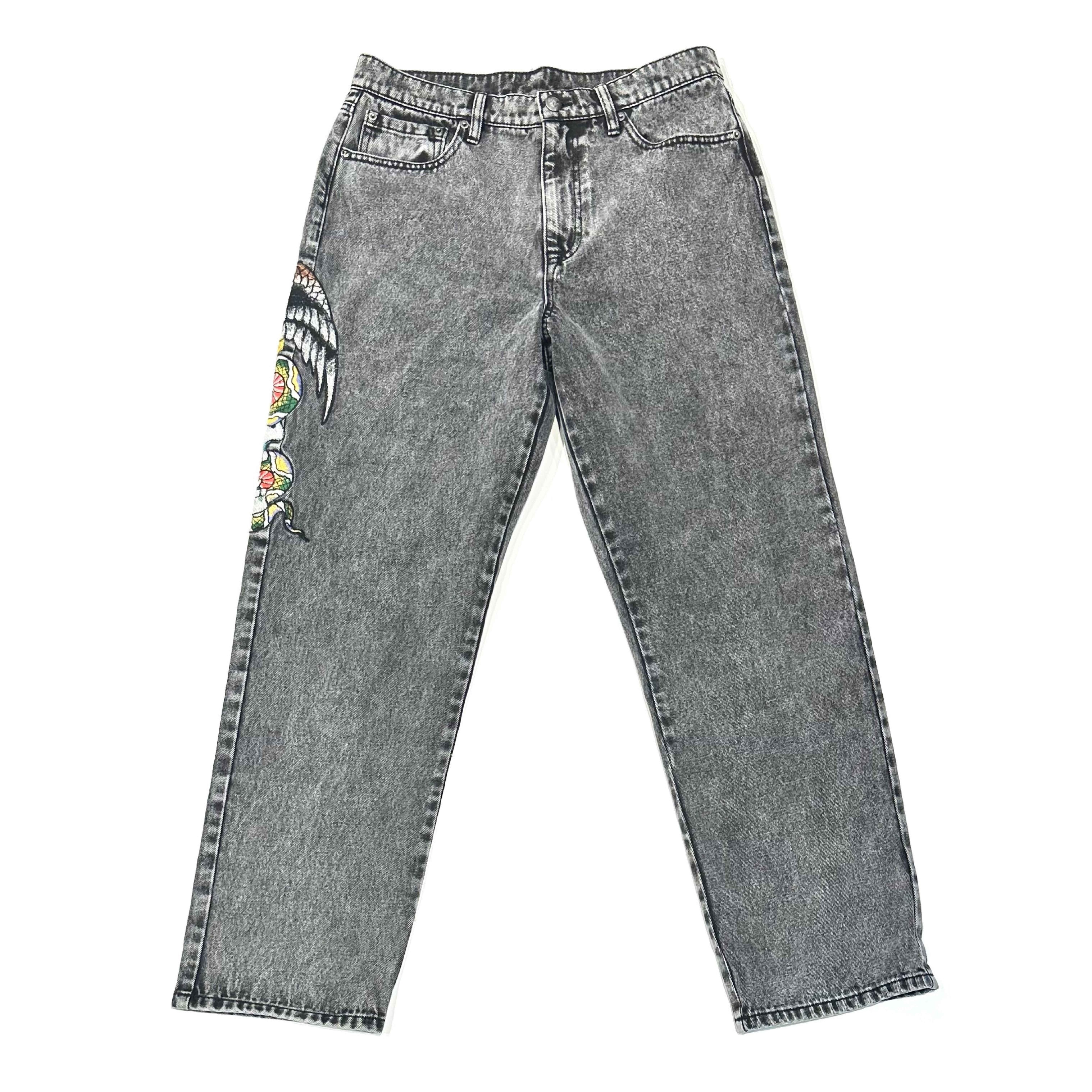 Battle Skull Loose Fit Jean