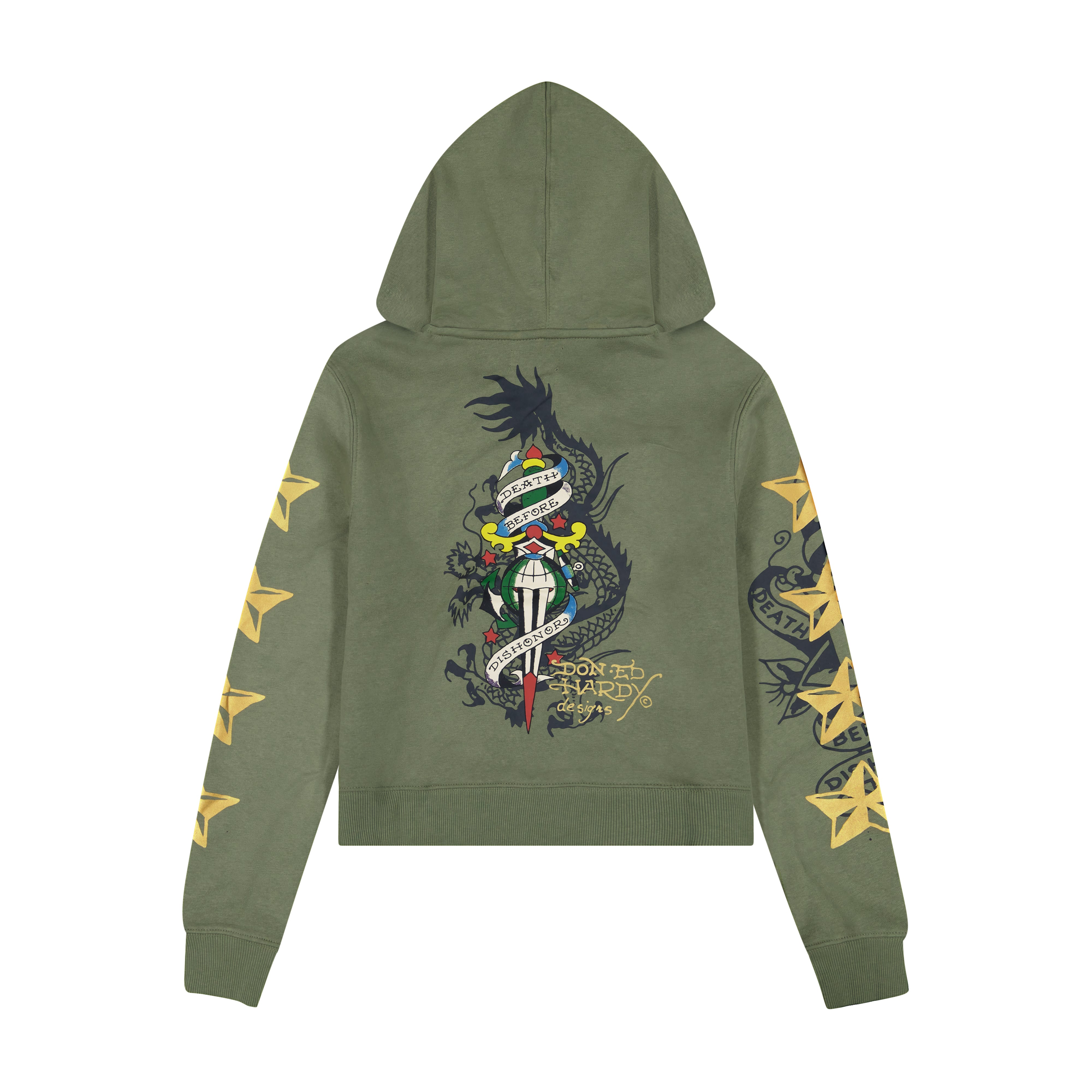 Cobra Flame Zip Front Hoodie (Relaxed)